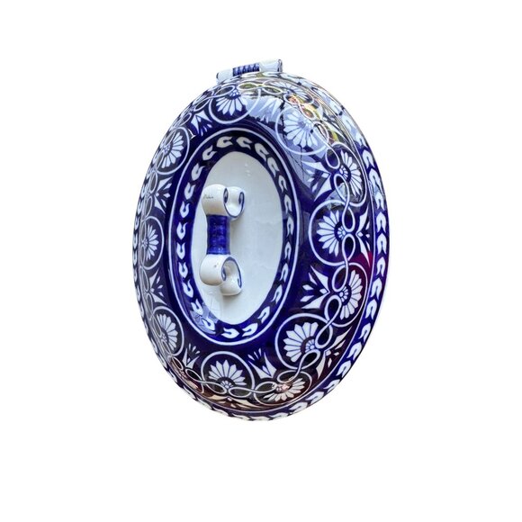 Vintage Bombay Company Blue & White Ceramic Soup Tureen with Matching Platter - Picture 2 of 16